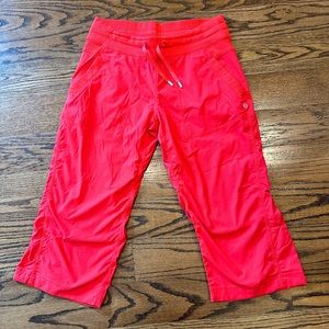 Lu Lu lemon studio crop pant red